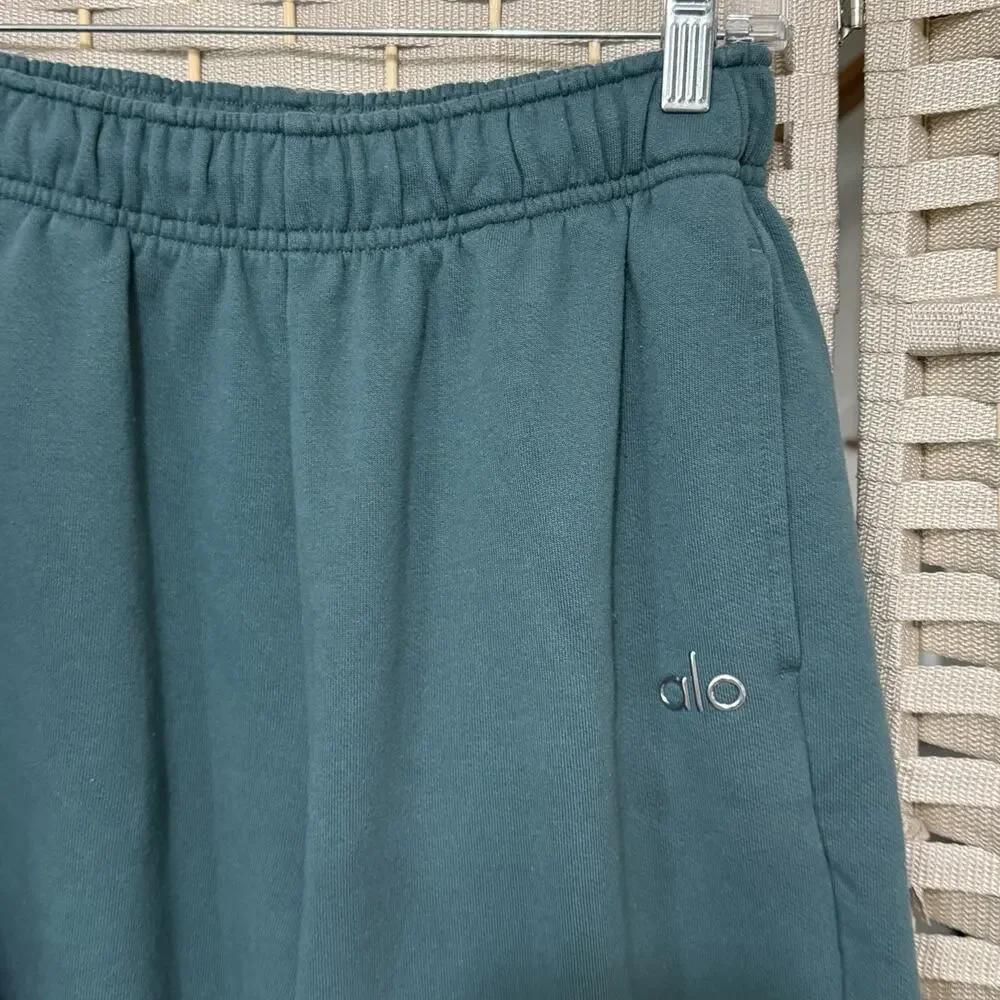 ALO Accolade Women’s Sweatsuit Hoodie Straight Leg Pants Size XS Clover Green - Picture 7 of 11